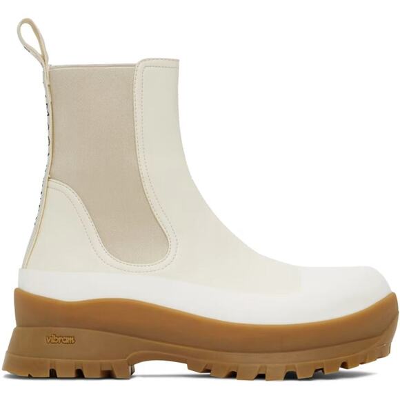 Stella McCartney Shoes - Stella McCartney
Trace Solid Motorcycle Stretch Boots Size 38 /US 7.5 NWOB